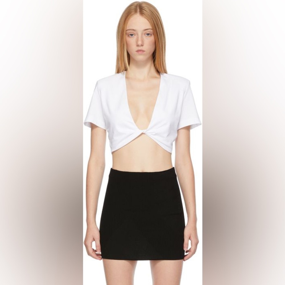 Gauge81 white crop t shirt